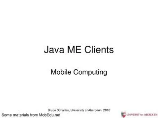 Java ME Clients