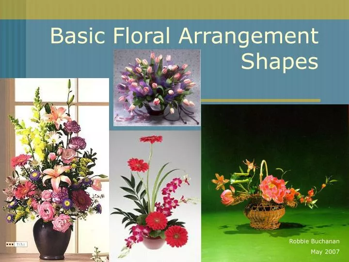 basic floral arrangement shapes