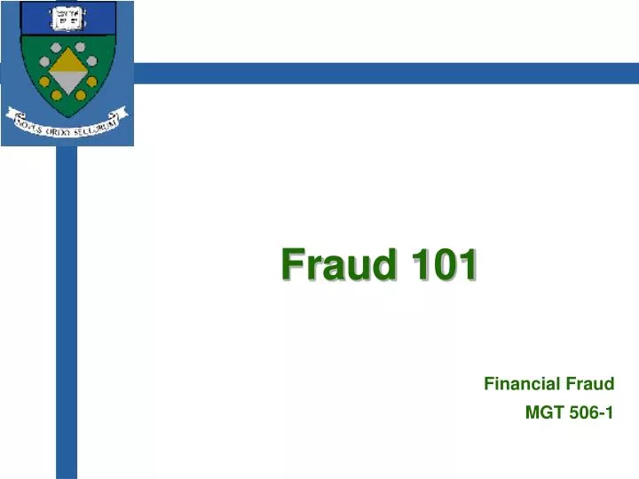 fraud 101