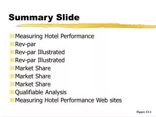 Summary Slide