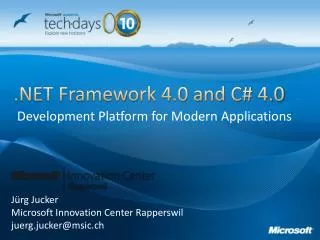 .NET Framework 4.0 and C# 4.0