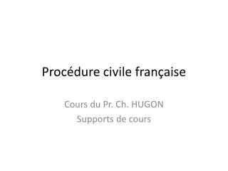 Procédure civile française