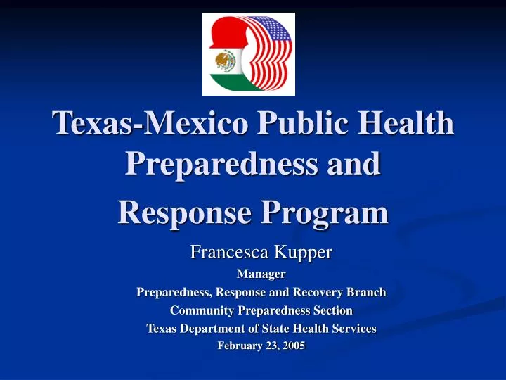 texas mexico public health preparedness and response program