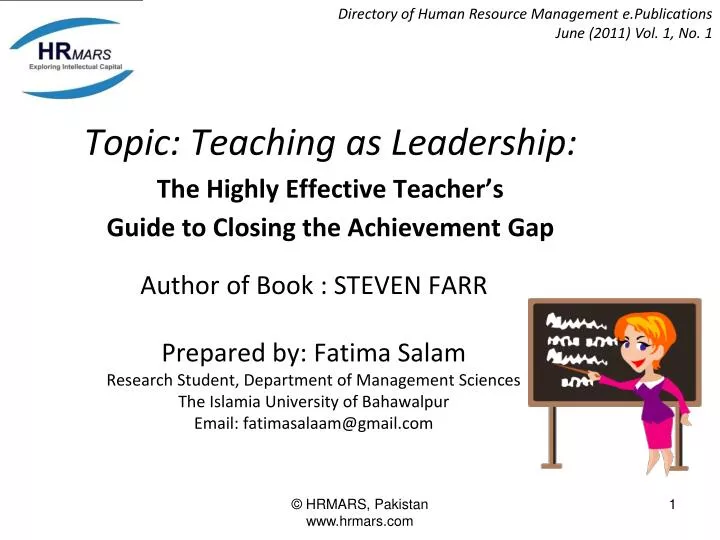 topic teaching as leadership the highly effective teacher s guide to closing the achievement gap