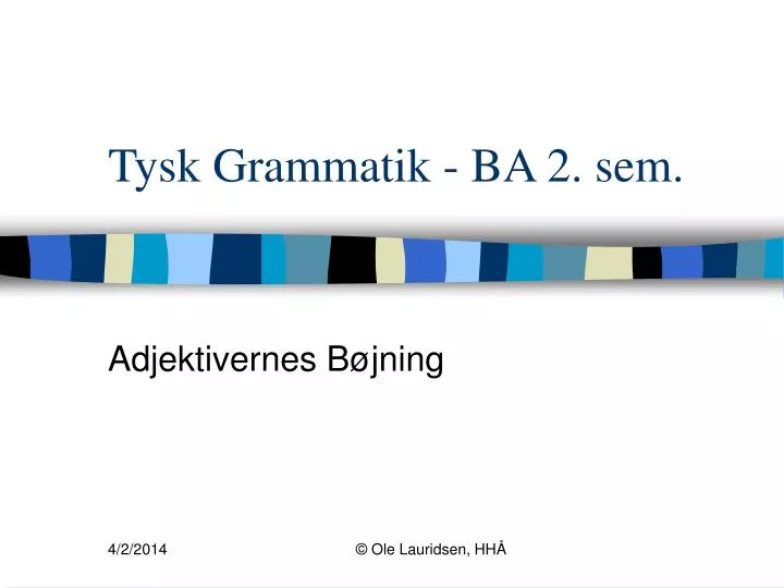 tysk grammatik ba 2 sem