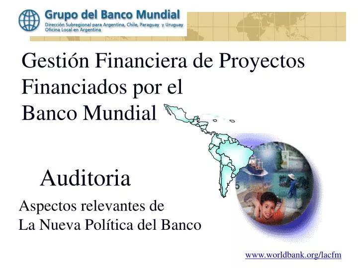 gesti n financiera de proyectos financiados por el banco mundial