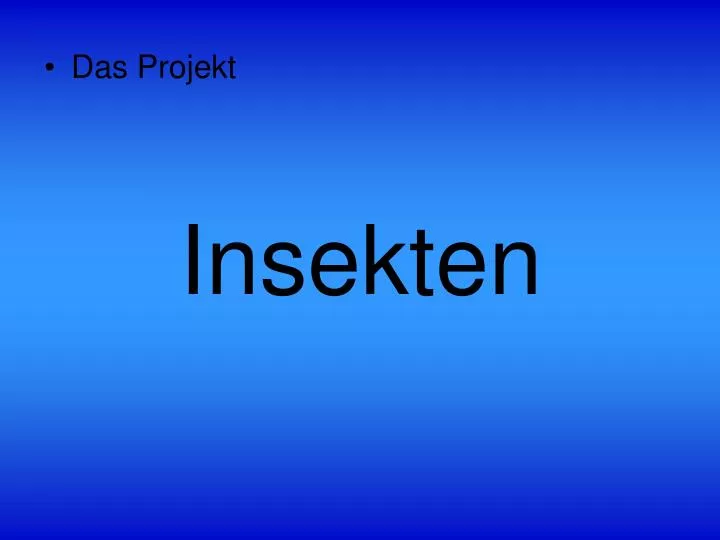 insekten