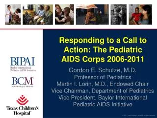 Responding to a Call to Action: The Pediatric AIDS Corps 2006-2011