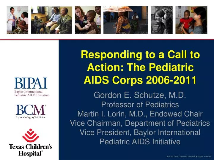 responding to a call to action the pediatric aids corps 2006 2011