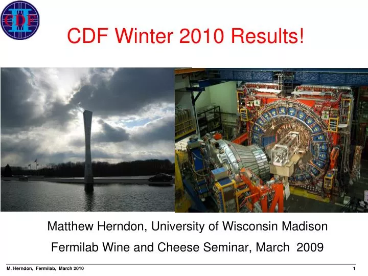 cdf winter 2010 results