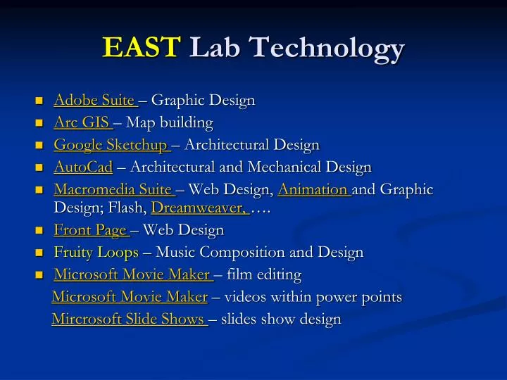 east lab technology