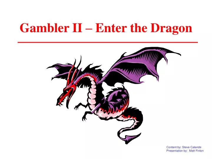 gambler ii enter the dragon
