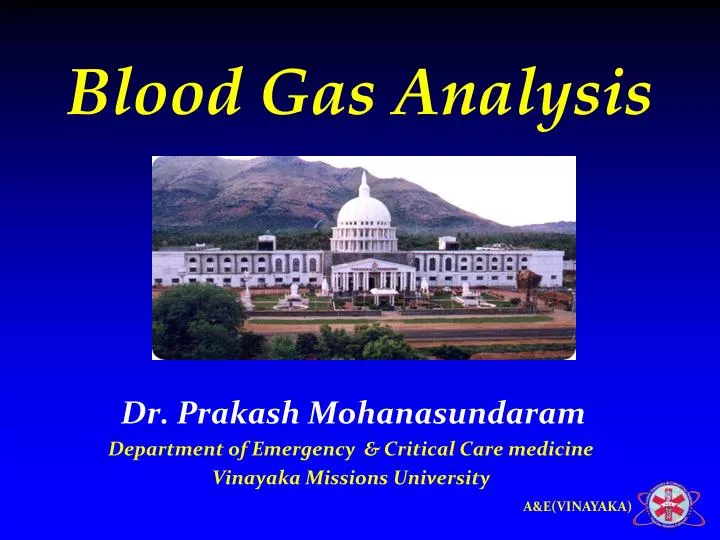 blood gas analysis