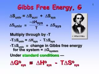 Gibbs Free Energy, G