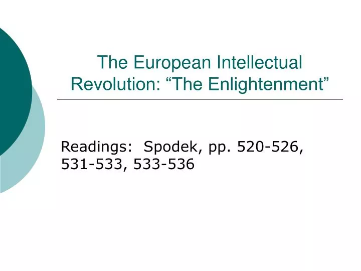 the european intellectual revolution the enlightenment