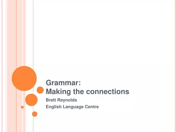 grammar making the connections