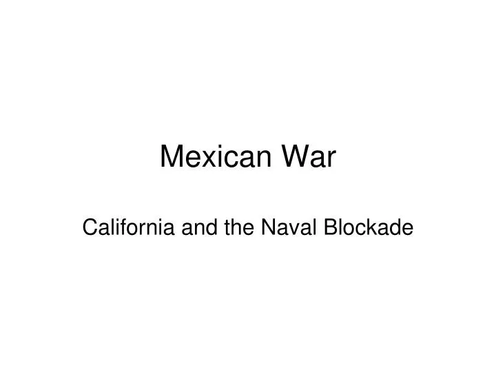 mexican war