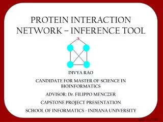 PROTEIN INTERACTION NETWORK – INFERENCE TOOL