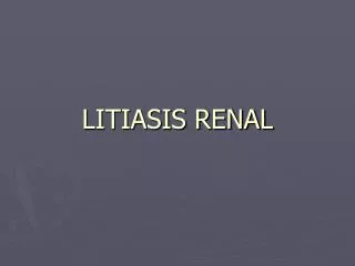 litiasis renal