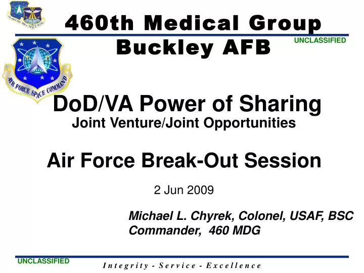 dod va power of sharing joint venture joint opportunities air force break out session 2 jun 2009