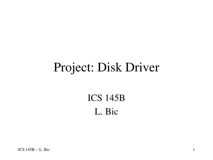 project disk driver