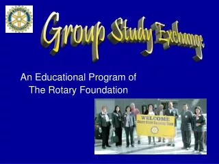 An Educational Program of The Rotary Foundation