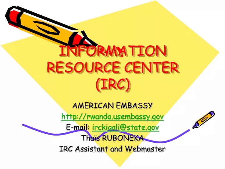 information resource center irc