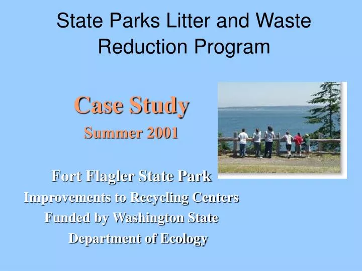 state parks litter and waste reduction program