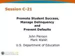 Session C-21 - slide 1