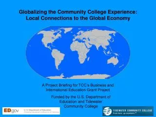 A Project Briefing for TCC’s Business and International Education Grant Project