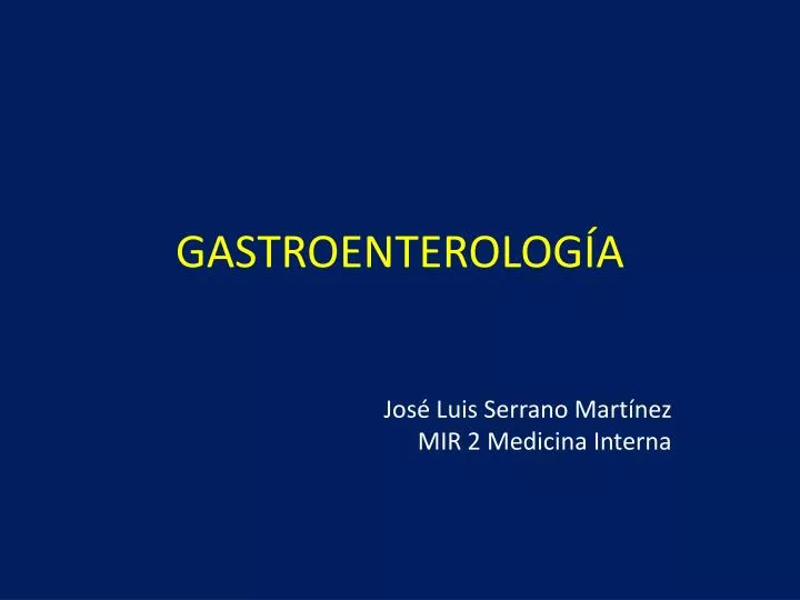 gastroenterolog a