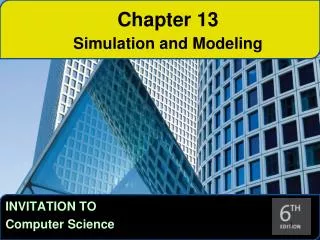 Chapter 13 Simulation and Modeling