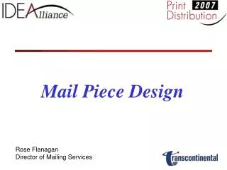 Mail Piece Design