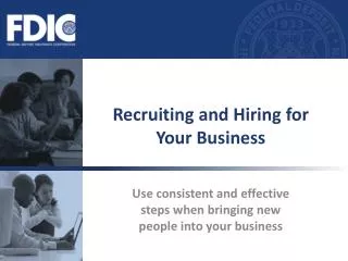 Recruiting and Hiring for Your Business