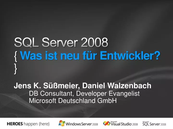 sql server 2008 was ist neu f r entwickler