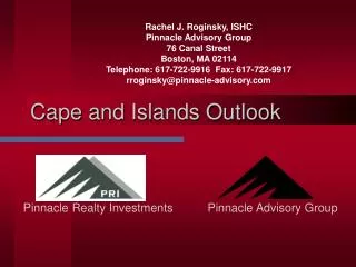 Cape and Islands Outlook