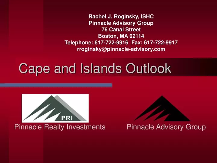 cape and islands outlook