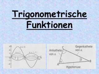 Trigonometrische Funktionen
