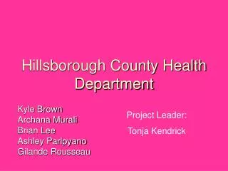 Hillsborough County Health Department