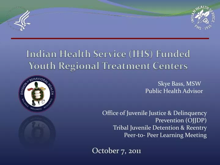 indian health service ihs funded youth regional treatment centers