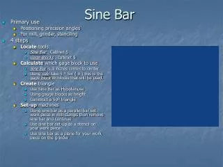 Sine Bar