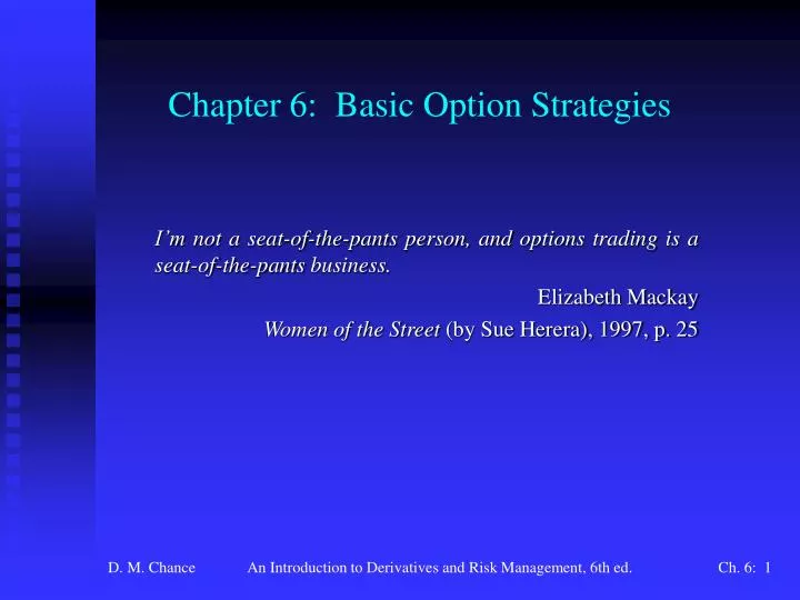 chapter 6 basic option strategies