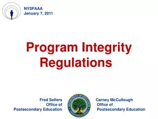 Program Integrity Regulations