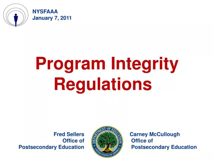 program integrity regulations