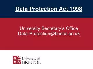 Data Protection Act 1998