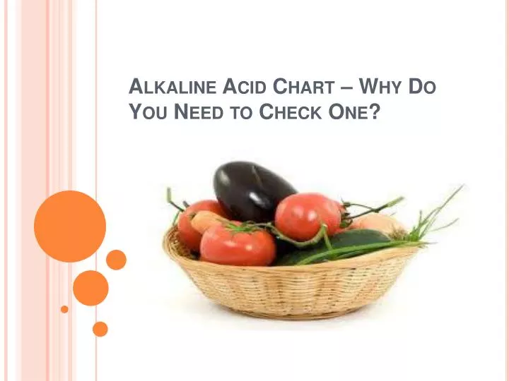alkaline acid chart why do you need to check one