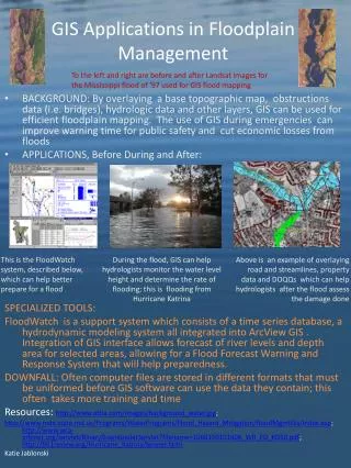 GIS Applications in Floodplain Management