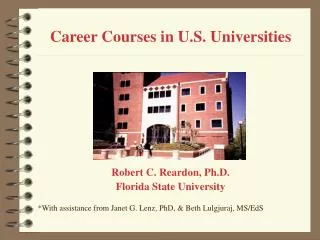 Career Courses in U.S. Universities