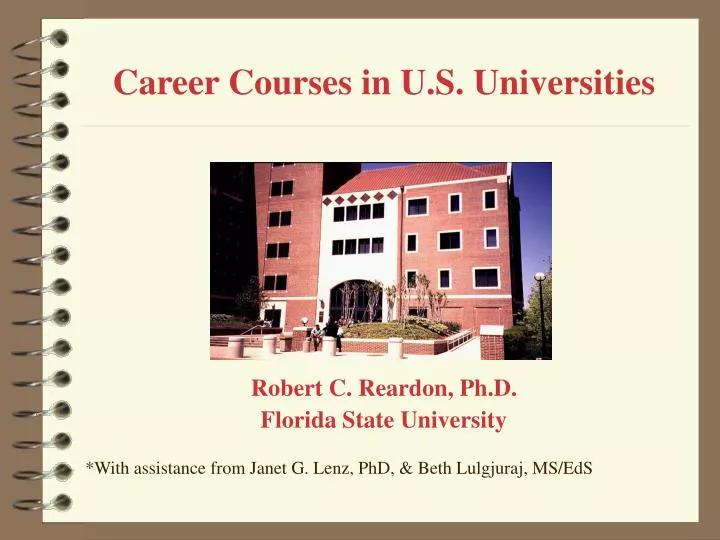 career courses in u s universities