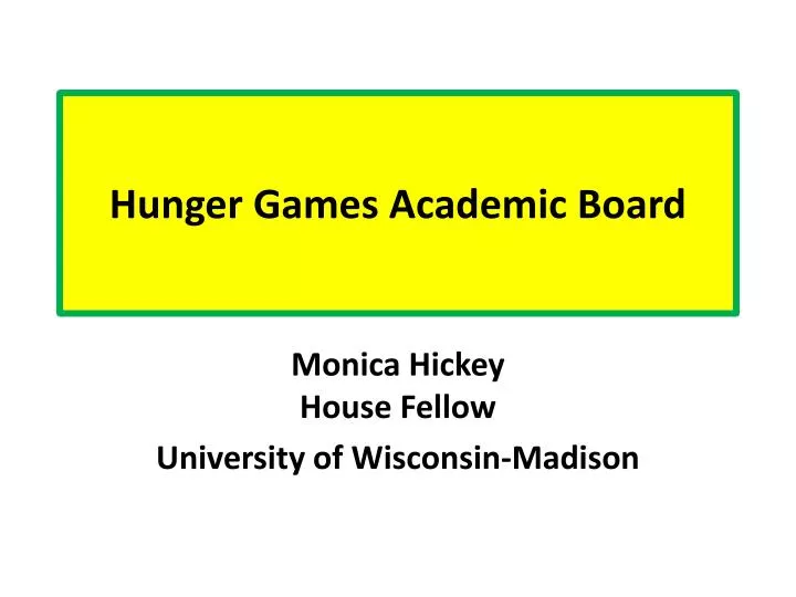 hunger games academic board